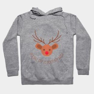 marry christmas cute Fawn double tap to boop my nose design Hoodie